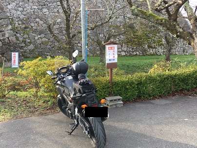 篠山城バイク用駐車場