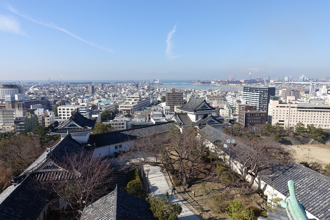 和歌山城天守からの景色