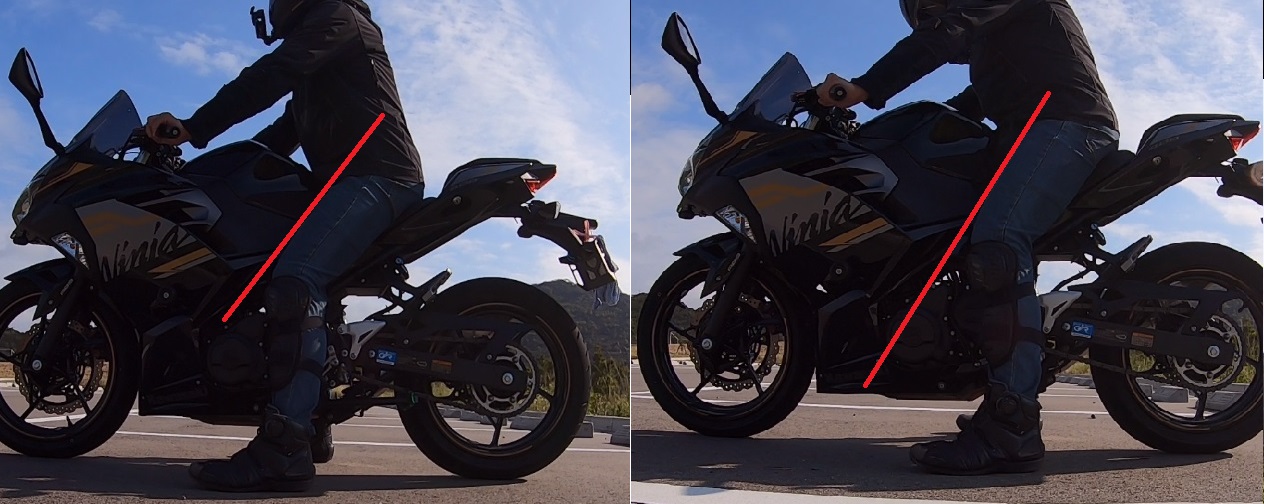 Ninja400 足つきがよすぎるのでハイシートに交換してレビュー バイクに乗るクマ物語