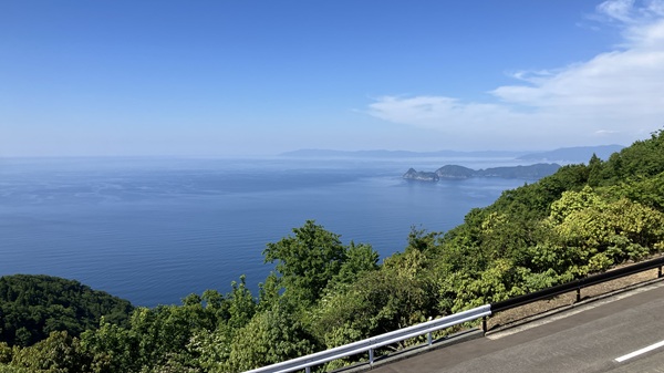 エンゼルラインからの景色/道中途切れる事も